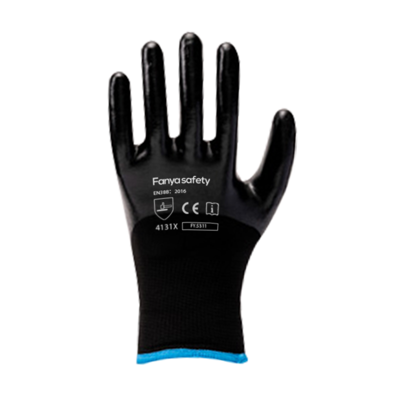 Carcasa din poliester 13G+10 Acrilic periat cu strat de nitril 3/4 Carcasa din poliester 13G+10 Acrilic periat cu strat de nitril 3/4