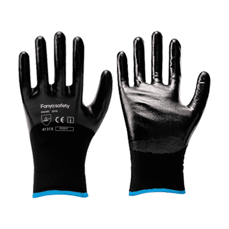 Carcasa din poliester 13G+10 Acrilic periat cu strat de nitril 3/4