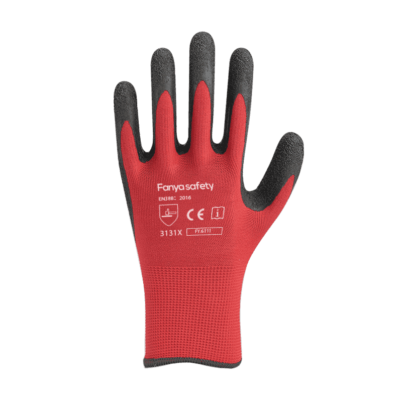 Carcasa din poliester 13G+10 Acrlic periat cu strat de latex 3/4 Carcasa din poliester 13G+10 Acrlic periat cu strat de latex 3/4