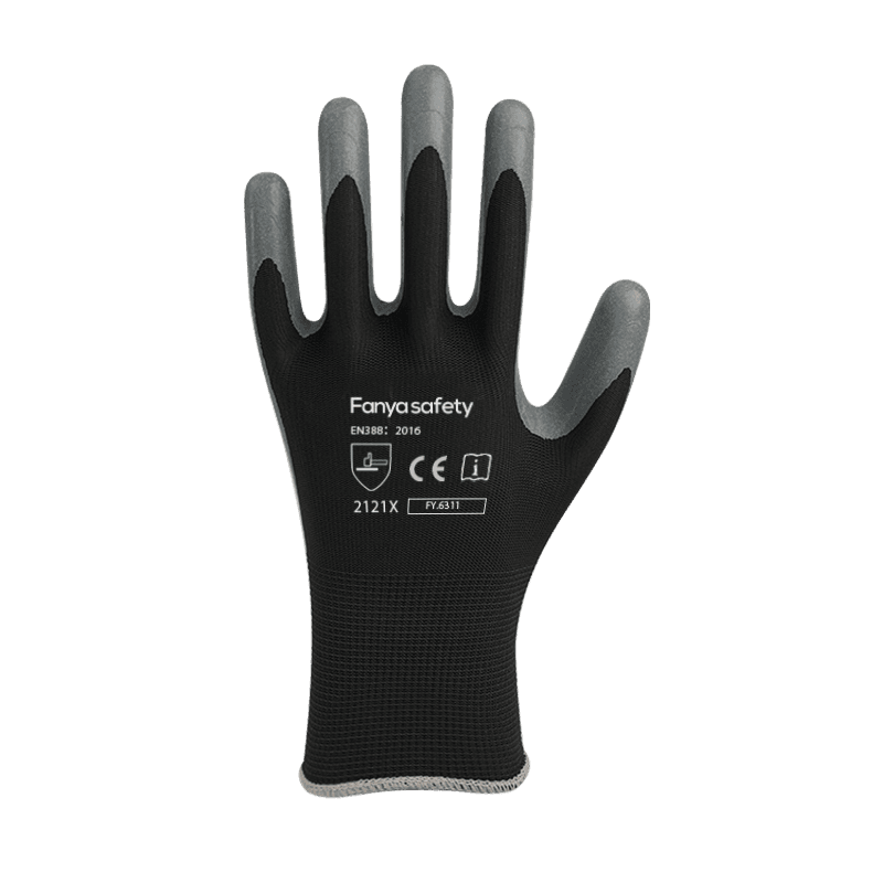 Poliester 13G cu strat de latex cu spumă anti-alunecare Poliester 13G cu strat de latex cu spumă anti-alunecare