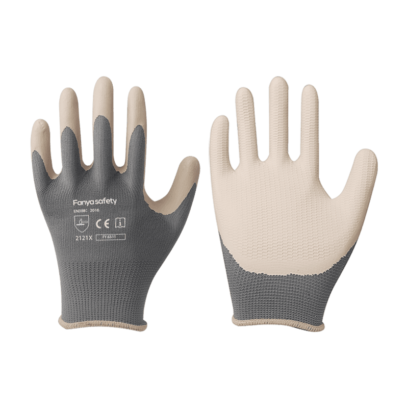 Poliester 13G cu strat de latex cu spumă anti-alunecare