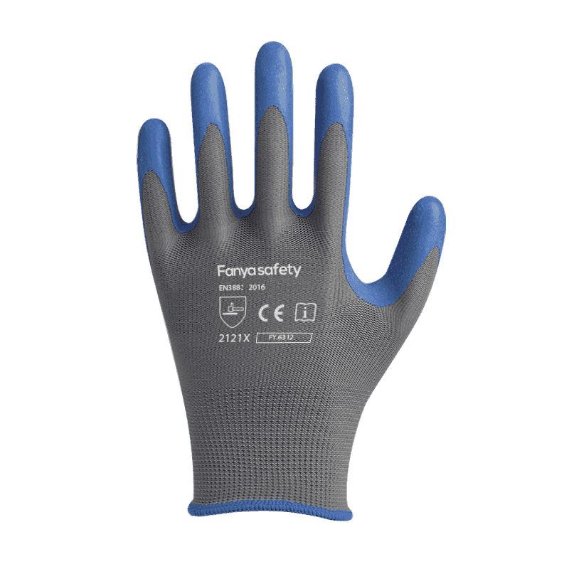 Poliester 13G cu strat de latex cu spumă anti-alunecare
