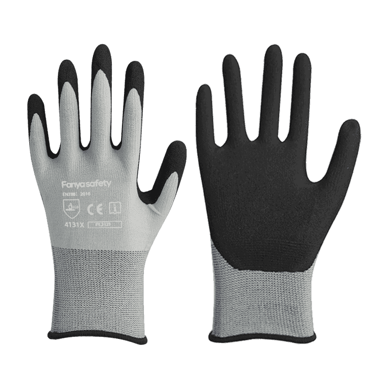 Căptușeală din nailon/spandex 15G cu acoperire nisipoasă de nitril