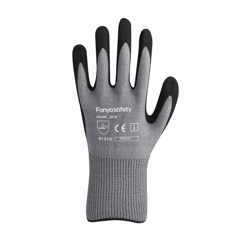 Căptușeală din nailon/spandex 15G cu acoperire nisipoasă de nitril
