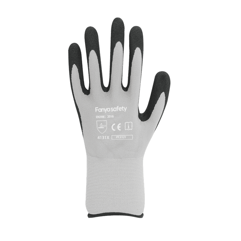 Căptușeală din nailon/spandex 15G cu acoperire nisipoasă de nitril