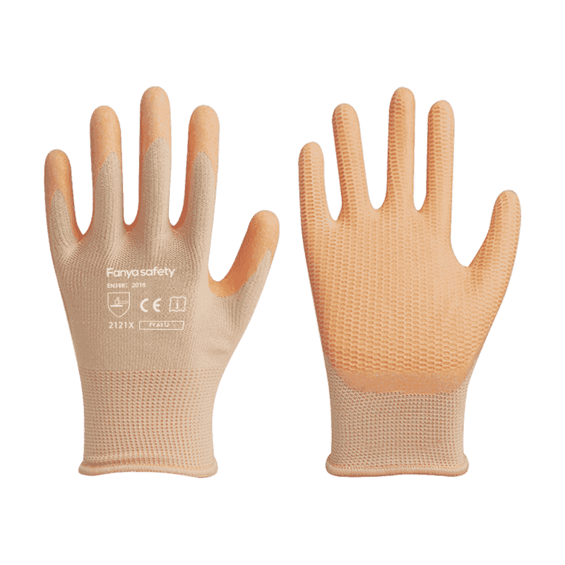 Poliester 13G cu strat de latex cu spumă anti-alunecare