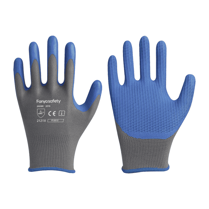 Poliester 13G cu strat de latex cu spumă anti-alunecare